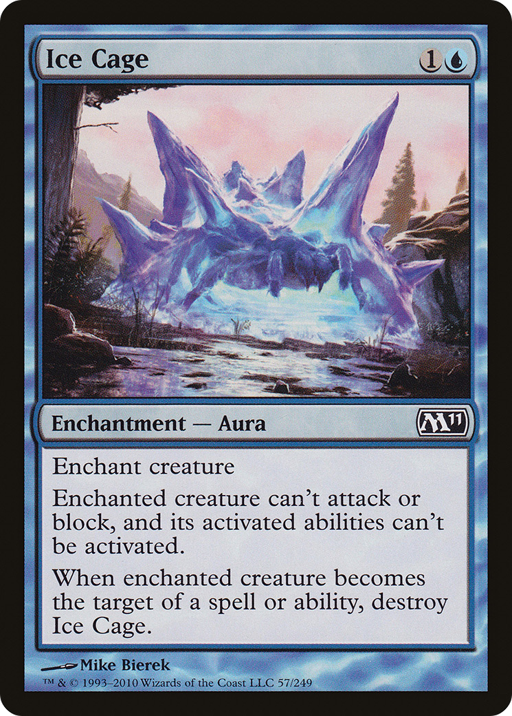 Ice Cage (M11-057) - Magic 2011 - Premium MTG Single from Wizards of the Coast - Just $0.25! Shop now at Game Crave Tournament Store