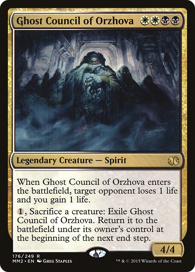 Ghost Council of Orzhova (MM2-176) - Modern Masters 2015 - Premium MTG Single from Wizards of the Coast - Just $0.08! Shop now at Game Crave Tournament Store