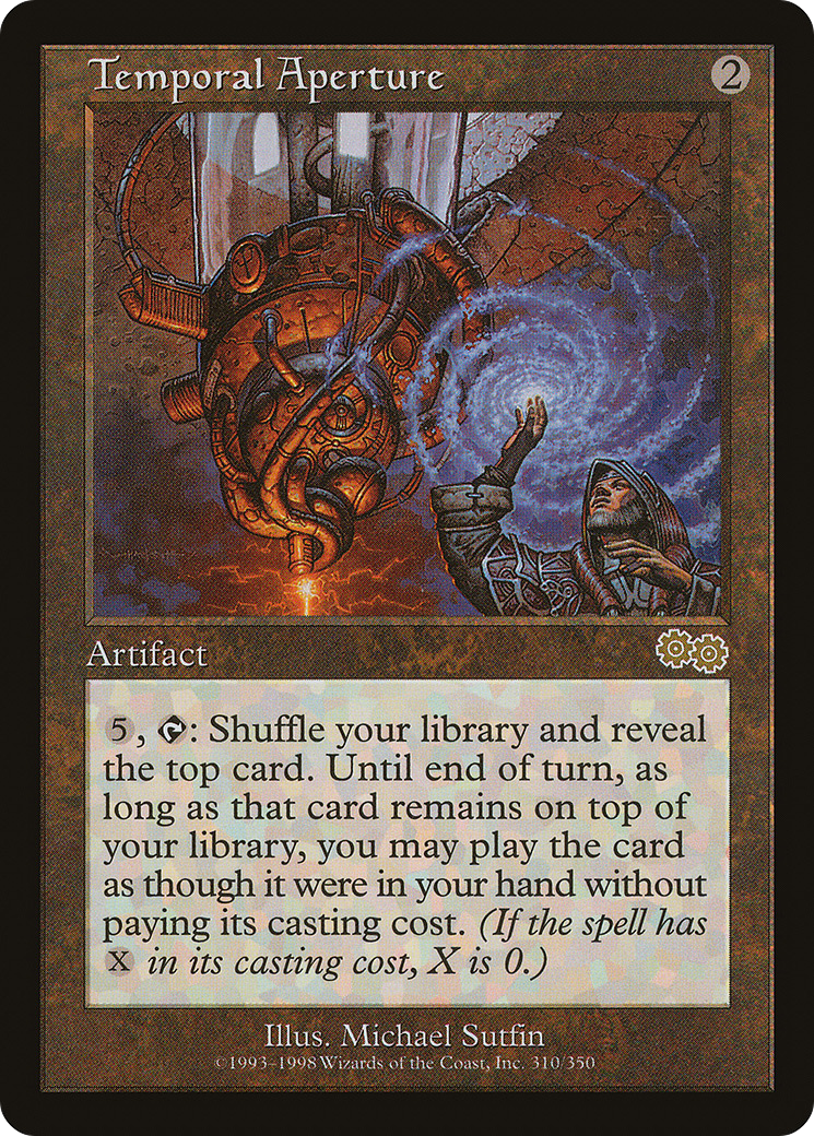 Temporal Aperture (USG-310) - Urza's Saga - Premium MTG Single from Wizards of the Coast - Just $1.21! Shop now at Game Crave Tournament Store
