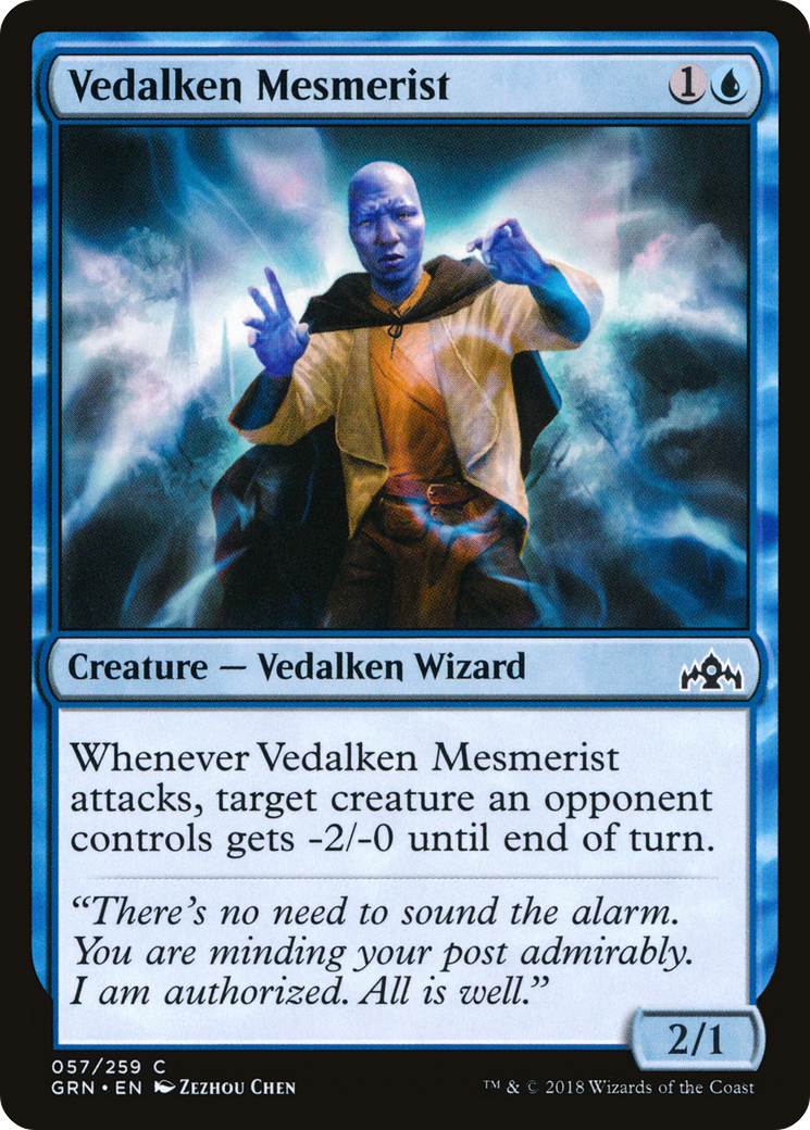 Vedalken Mesmerist (GRN-057) - Guilds of Ravnica - Premium MTG Single from Wizards of the Coast - Just $0.13! Shop now at Game Crave Tournament Store