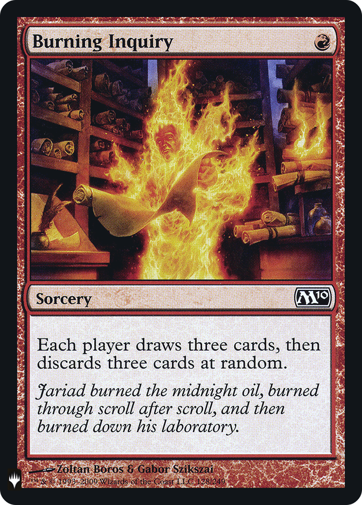Burning Inquiry (FMB1-048) - Mystery Booster Retail Edition Foils Foil - Premium MTG Single from Wizards of the Coast - Just $1.29! Shop now at Game Crave Tournament Store