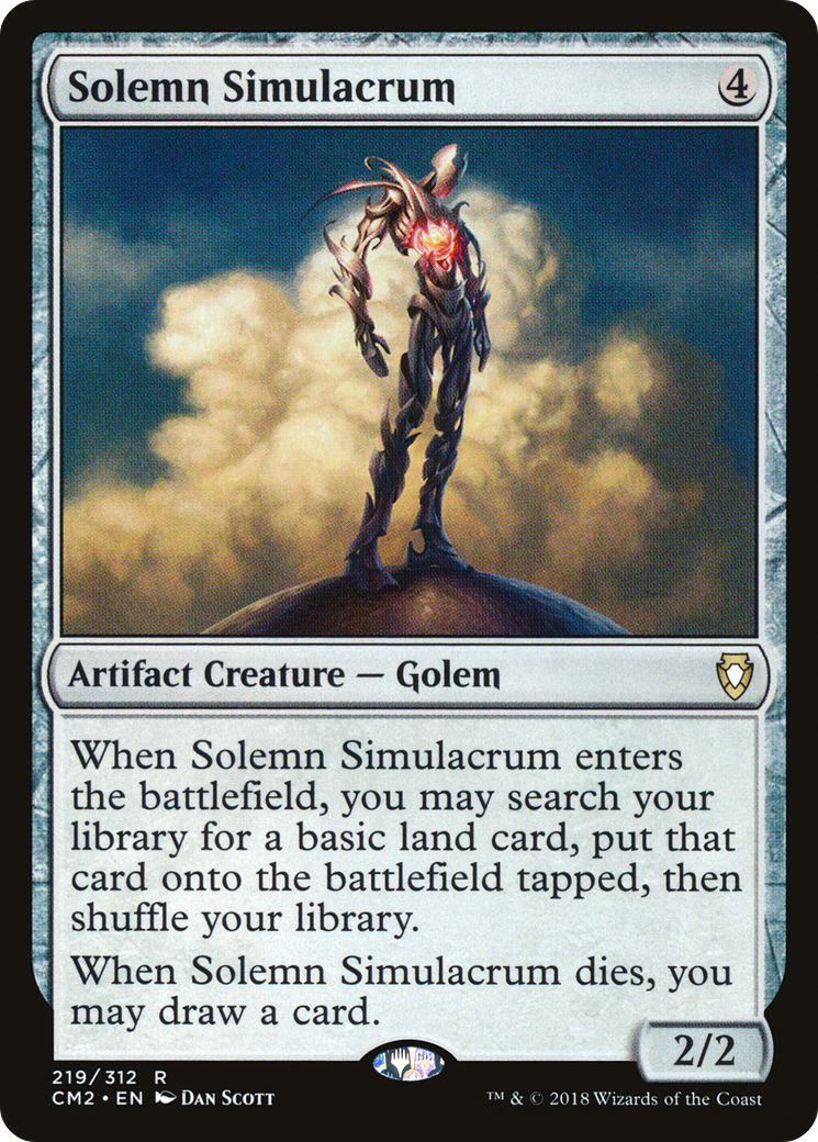 Solemn Simulacrum (CM2-219) - Commander Anthology Volume II - Premium MTG Single from Wizards of the Coast - Just $0.14! Shop now at Game Crave Tournament Store