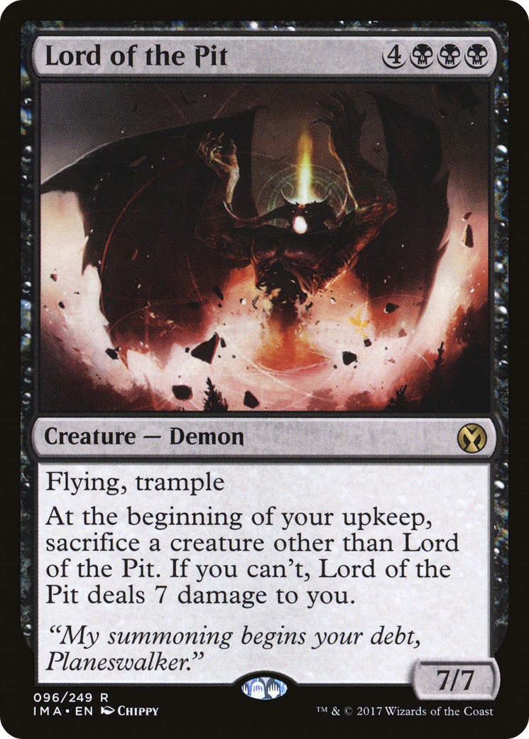 Lord of the Pit (IMA-096) - Iconic Masters - Premium MTG Single from Wizards of the Coast - Just $0.25! Shop now at Game Crave Tournament Store