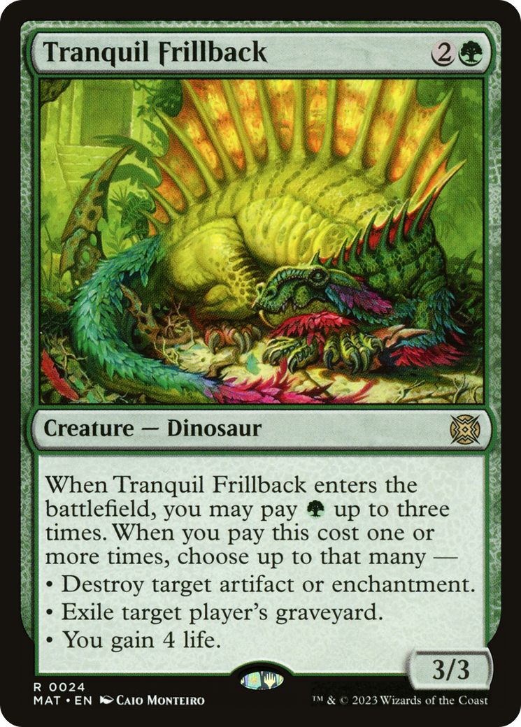 Tranquil Frillback (MAT-024) - March of the Machine: The Aftermath Foil - Premium MTG Single from Wizards of the Coast - Just $0.79! Shop now at Game Crave Tournament Store