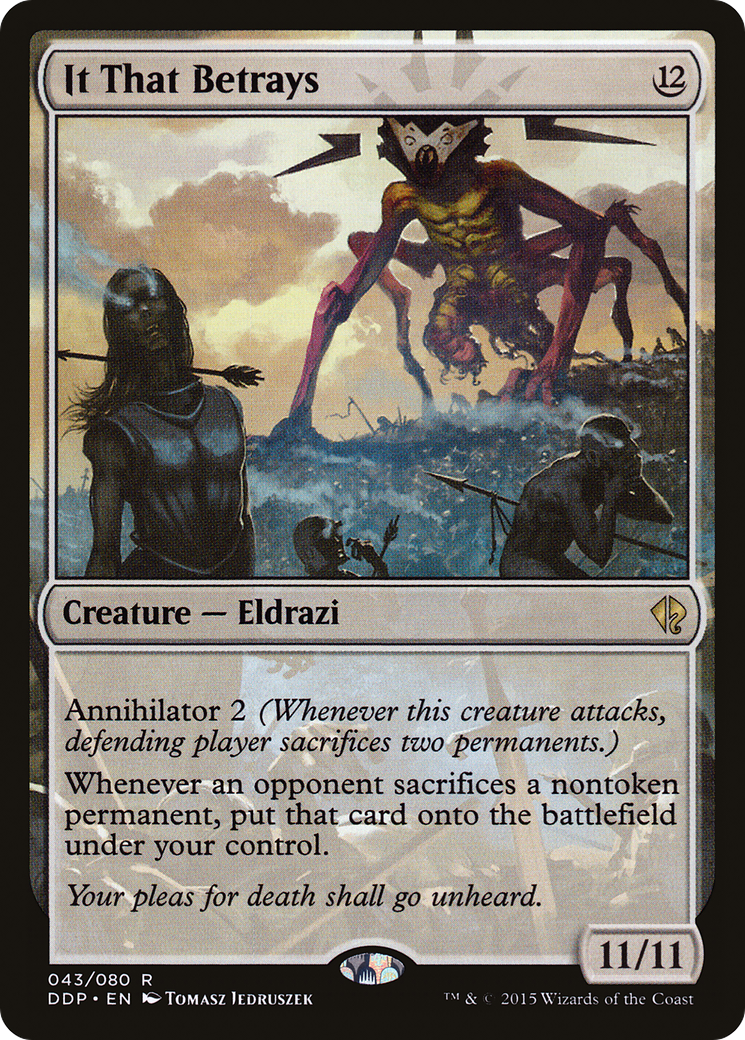 It That Betrays (DDP-043) - Duel Decks: Zendikar vs. Eldrazi - Premium MTG Single from Wizards of the Coast - Just $2.37! Shop now at Game Crave Tournament Store