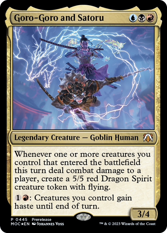 Goro-Goro and Satoru (MOC-445) - March of the Machine Commander - Premium MTG Single from Wizards of the Coast - Just $0.66! Shop now at Game Crave Tournament Store