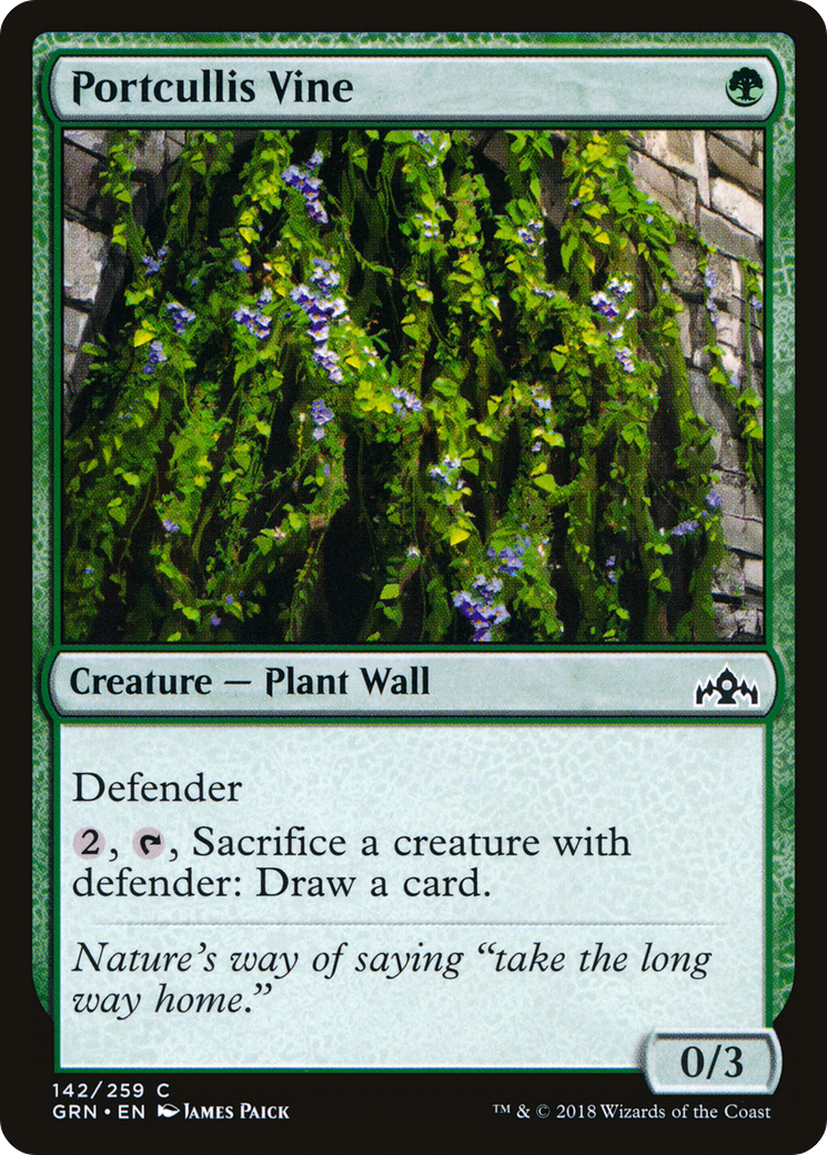 Portcullis Vine (GRN-142) - Guilds of Ravnica - Premium MTG Single from Wizards of the Coast - Just $0.08! Shop now at Game Crave Tournament Store