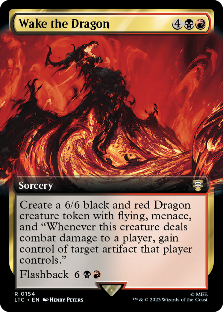 Wake the Dragon (LTC-154) - Tales of Middle-earth Commander: (Extended Art) - Premium MTG Single from Wizards of the Coast - Just $0.37! Shop now at Game Crave Tournament Store