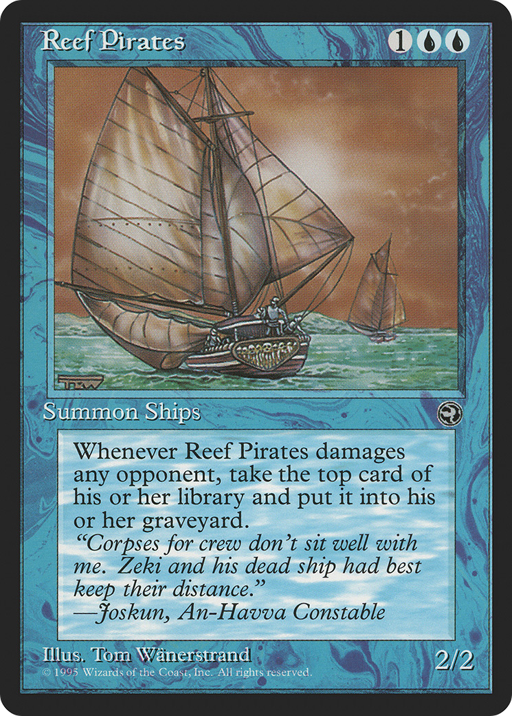 Reef Pirates (HML-36A) - Homelands - Premium MTG Single from Wizards of the Coast - Just $0.11! Shop now at Game Crave Tournament Store