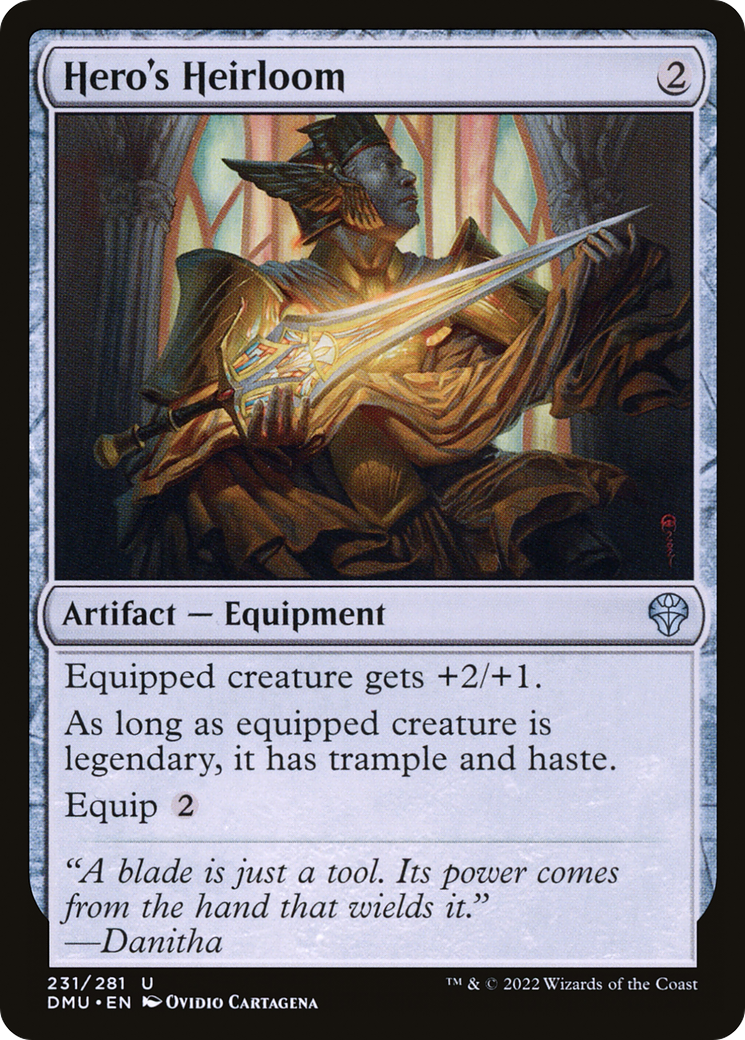 Hero's Heirloom (DMU-231) - Dominaria United - Premium MTG Single from Wizards of the Coast - Just $0.25! Shop now at Game Crave Tournament Store