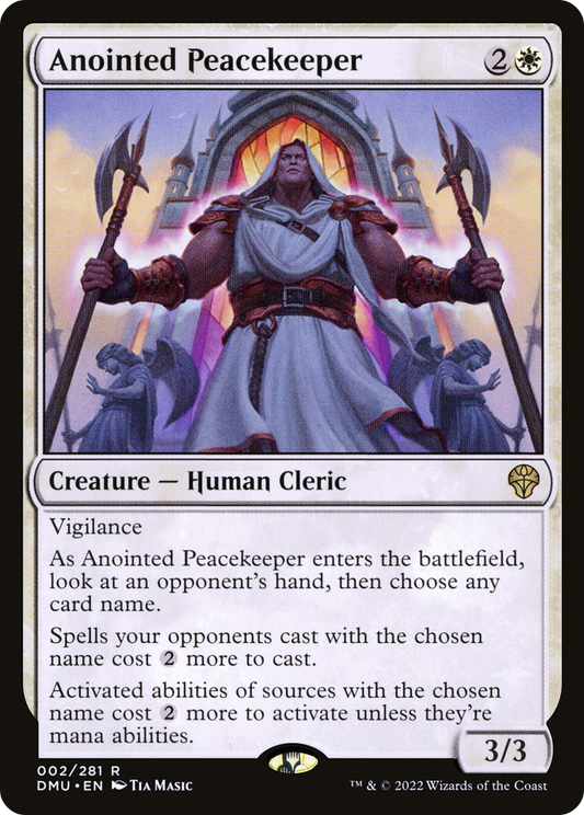 Anointed Peacekeeper (DMU-002) - Dominaria United Foil - Premium MTG Single from Wizards of the Coast - Just $0.08! Shop now at Game Crave Tournament Store