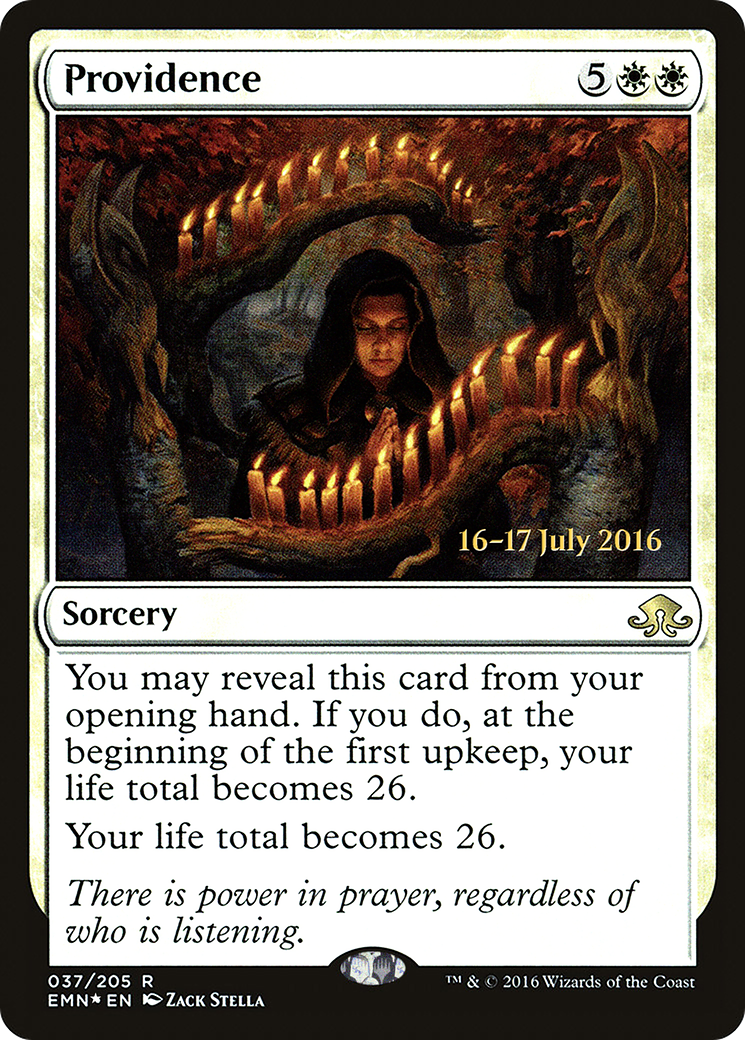 Providence (PEMN-37S) - Eldritch Moon Promos Foil - Premium MTG Single from Wizards of the Coast - Just $0.25! Shop now at Game Crave Tournament Store