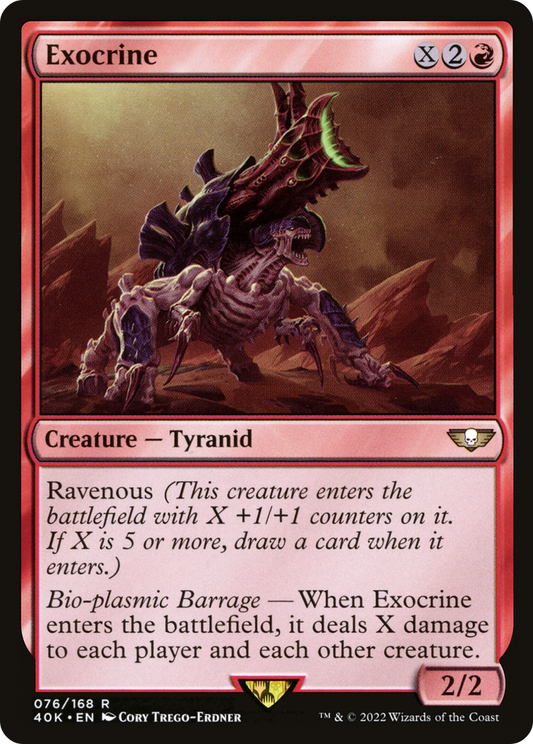 Exocrine (40K-076) - Warhammer 40,000 Commander - Premium MTG Single from Wizards of the Coast - Just $0.90! Shop now at Game Crave Tournament Store