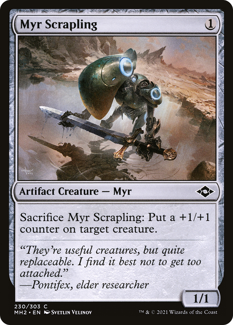 Myr Scrapling (MH2-230) - Modern Horizons 2 - Premium MTG Single from Wizards of the Coast - Just $0.25! Shop now at Game Crave Tournament Store