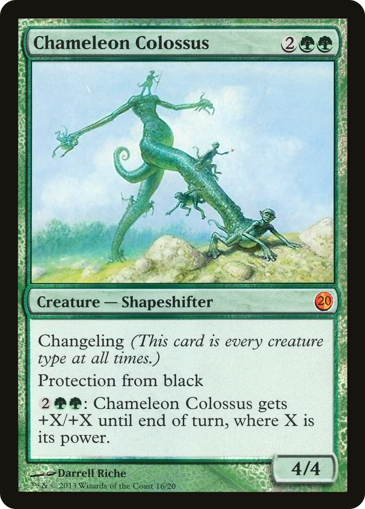 Chameleon Colossus (V13-016) - From the Vault: Twenty Foil - Premium MTG Single from Wizards of the Coast - Just $0.50! Shop now at Game Crave Tournament Store