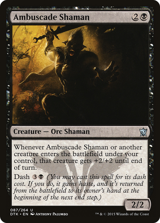 Ambuscade Shaman (DTK-087) - Dragons of Tarkir - Premium MTG Single from Wizards of the Coast - Just $0.25! Shop now at Game Crave Tournament Store