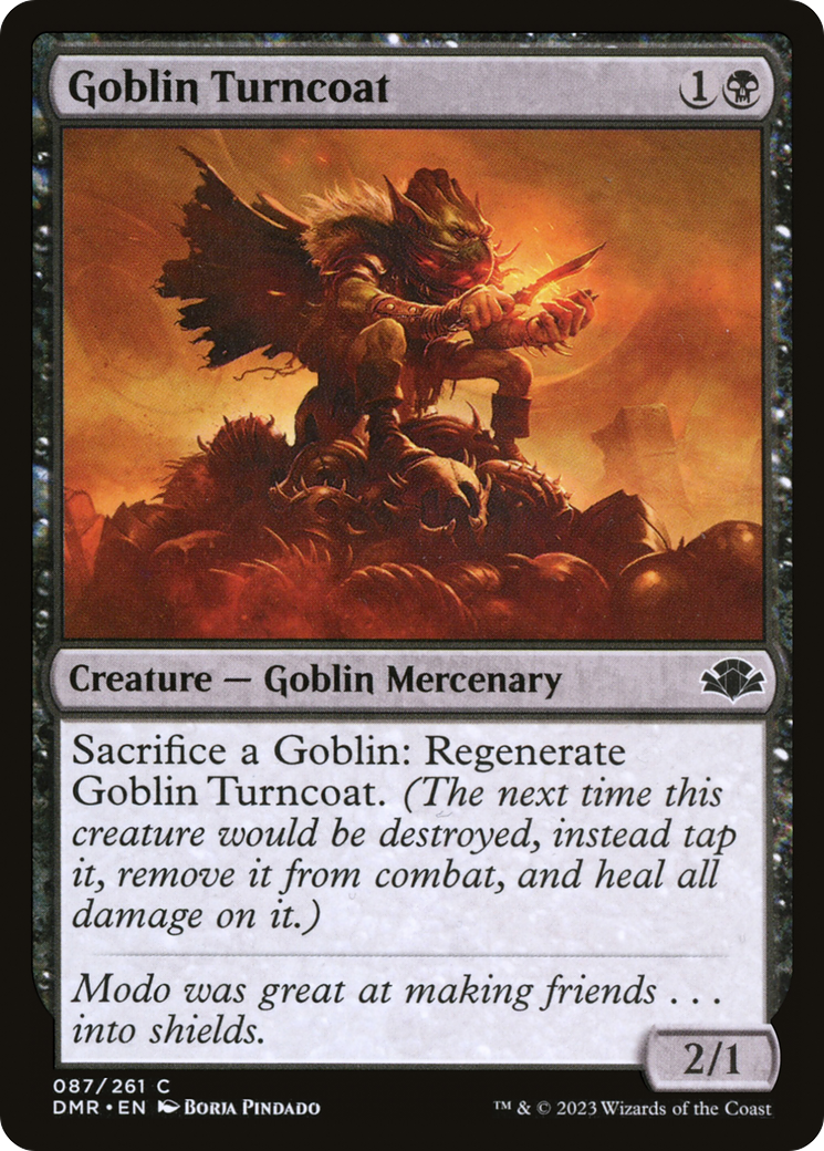 Goblin Turncoat (DMR-087) - Dominaria Remastered - Premium MTG Single from Wizards of the Coast - Just $0.25! Shop now at Game Crave Tournament Store