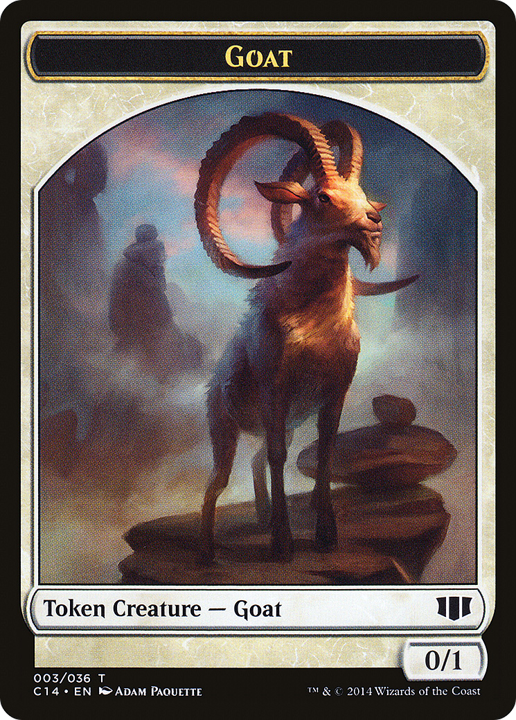 Goat (TC14-003) - Commander 2014 Tokens - Premium MTG Single from Wizards of the Coast - Just $0! Shop now at Game Crave Tournament Store