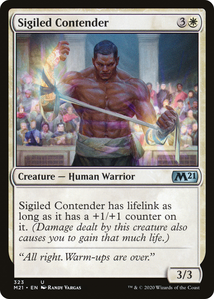 Sigiled Contender (M21-323) - Core Set 2021 - Premium MTG Single from Wizards of the Coast - Just $0.08! Shop now at Game Crave Tournament Store