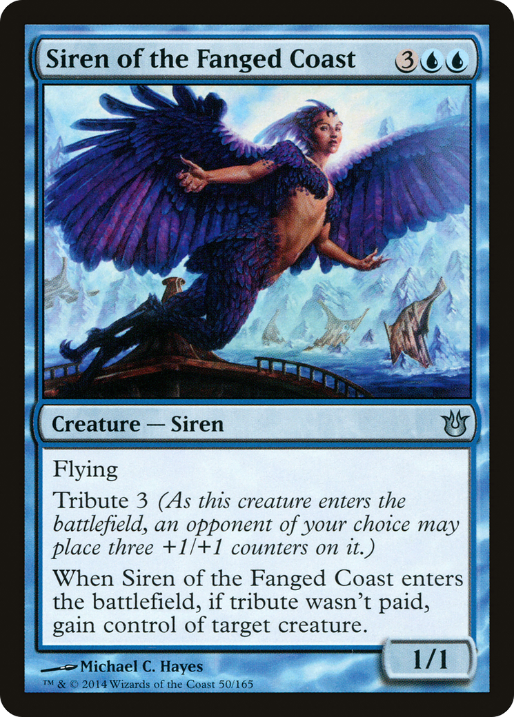 Siren of the Fanged Coast (BNG-050) - Born of the Gods - Premium MTG Single from Wizards of the Coast - Just $0.08! Shop now at Game Crave Tournament Store