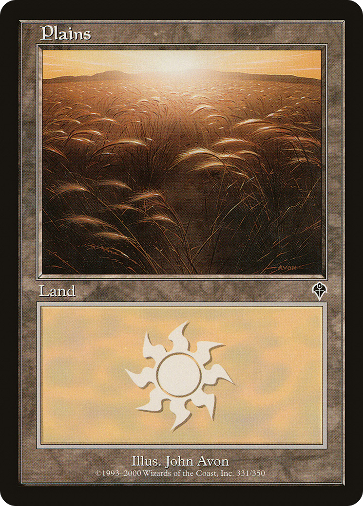 Plains (INV-331) - Invasion Foil - Premium MTG Single from Wizards of the Coast - Just $1.37! Shop now at Game Crave Tournament Store