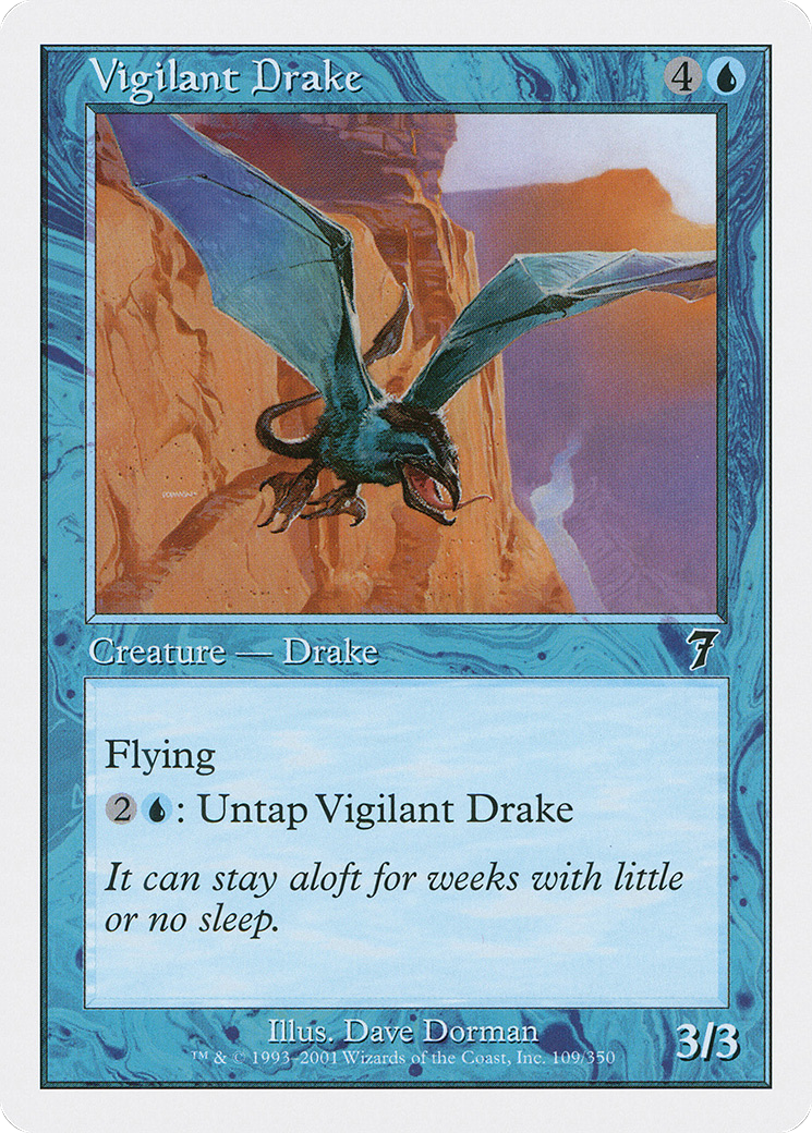 Vigilant Drake (7ED-109) - Seventh Edition - Premium MTG Single from Wizards of the Coast - Just $0.08! Shop now at Game Crave Tournament Store