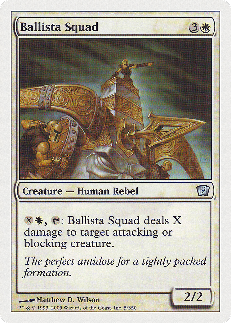 Ballista Squad (9ED-005) - Ninth Edition - Premium MTG Single from Wizards of the Coast - Just $0.25! Shop now at Game Crave Tournament Store