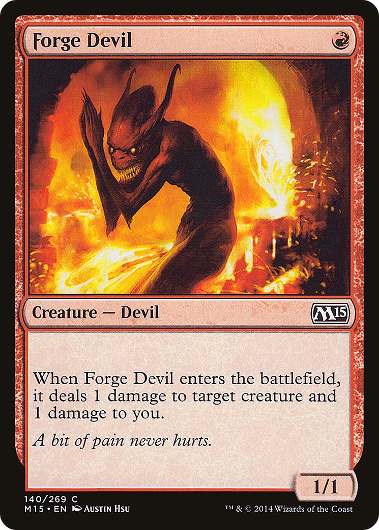 Forge Devil (M15-140) - Magic 2015 Foil - Premium MTG Single from Wizards of the Coast - Just $0.25! Shop now at Game Crave Tournament Store