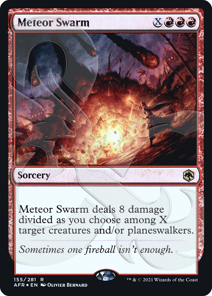 Meteor Swarm (PAFR-155A) - Adventures in the Forgotten Realms Promos Foil - Premium MTG Single from Wizards of the Coast - Just $4.01! Shop now at Game Crave Tournament Store