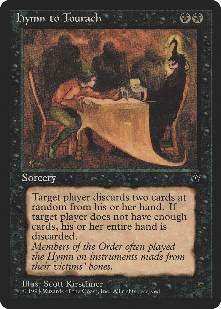 Hymn to Tourach (FEM-38D) - Fallen Empires - Premium MTG Single from Wizards of the Coast - Just $0.10! Shop now at Game Crave Tournament Store