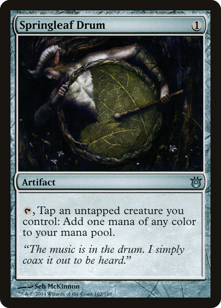 Springleaf Drum (BNG-162) - Born of the Gods - Premium MTG Single from Wizards of the Coast - Just $0.52! Shop now at Game Crave Tournament Store