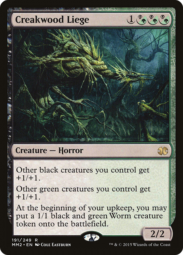 Creakwood Liege (MM2-191) - Modern Masters 2015 Foil - Premium MTG Single from Wizards of the Coast - Just $1.50! Shop now at Game Crave Tournament Store
