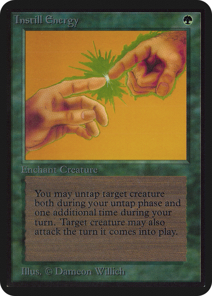 Instill Energy (LEA-202) - Limited Edition Alpha - Premium MTG Single from Wizards of the Coast - Just $119.98! Shop now at Game Crave Tournament Store