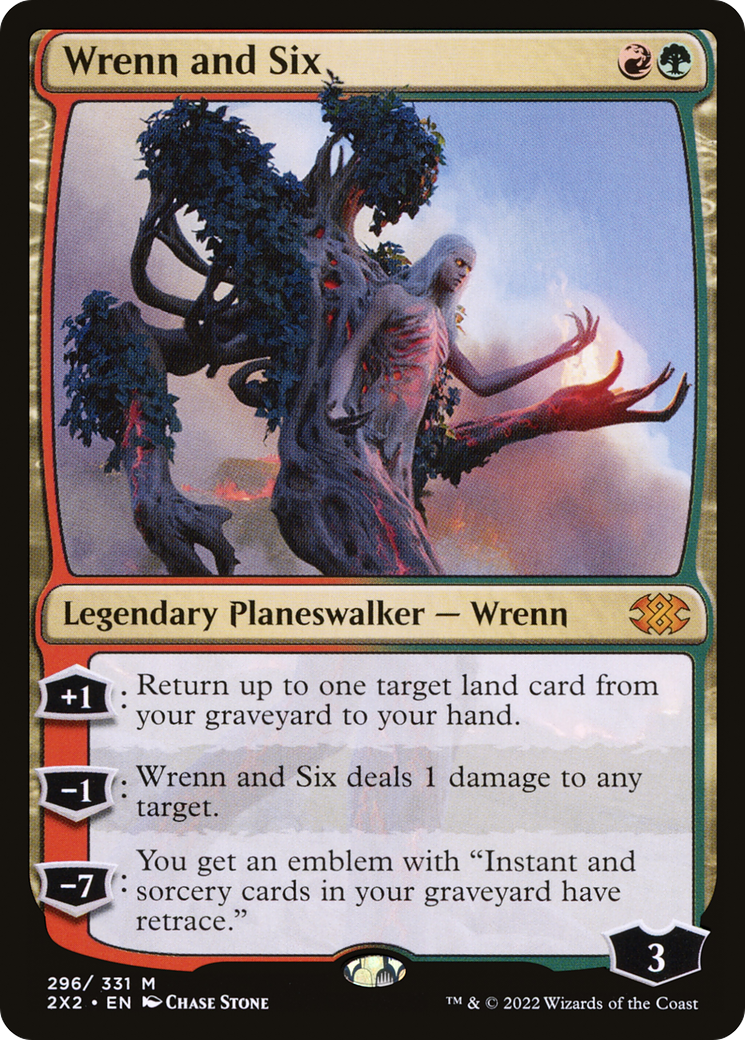 Wrenn and Six (2X2-296) - Double Masters 2022 - Premium MTG Single from Wizards of the Coast - Just $3.11! Shop now at Game Crave Tournament Store