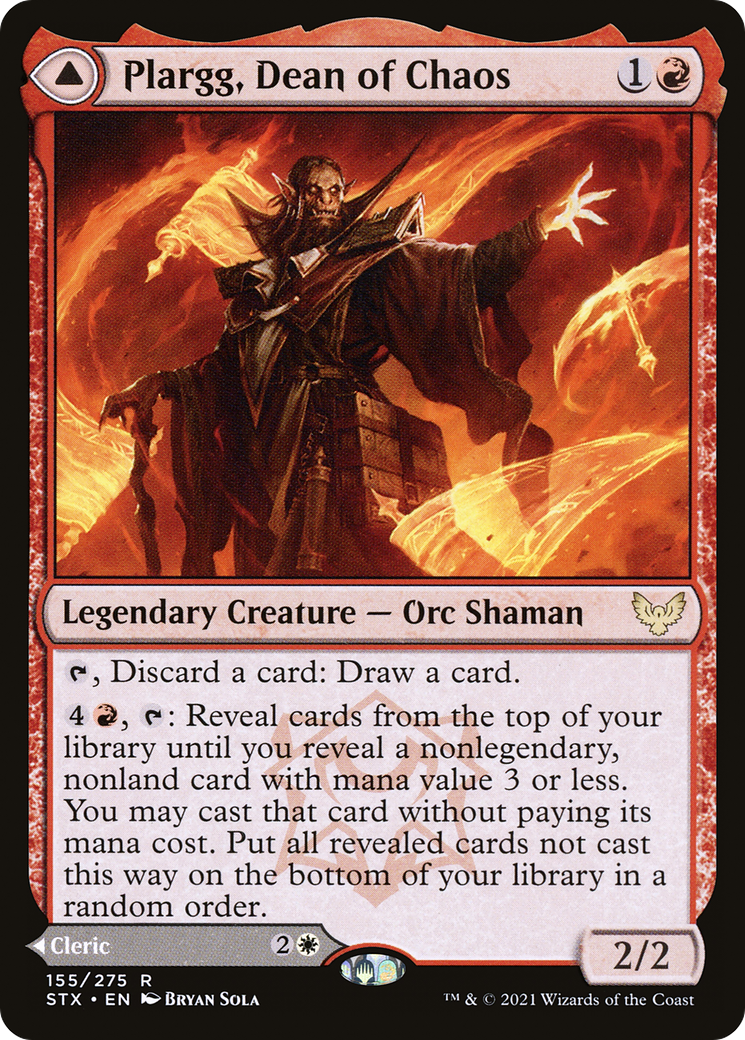 Plargg, Dean of Chaos // Augusta, Dean of Order (STX-155) - Strixhaven: School of Mages Foil - Premium MTG Single from Wizards of the Coast - Just $0.25! Shop now at Game Crave Tournament Store