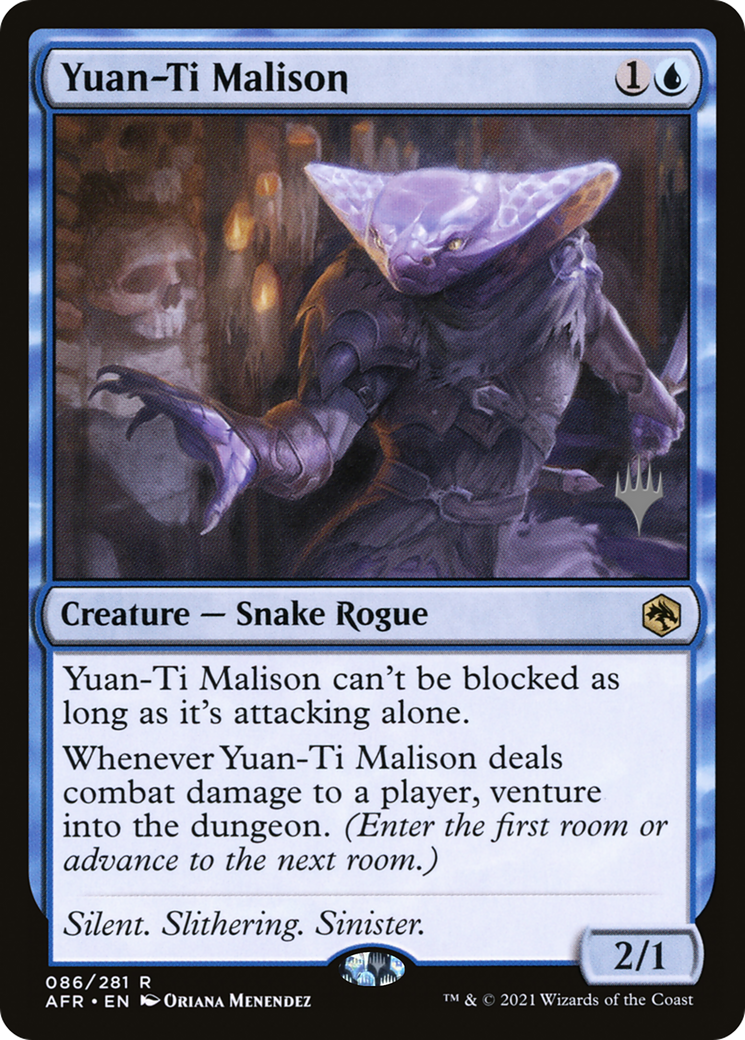 Yuan-Ti Malison (PAFR-86P) - Adventures in the Forgotten Realms Promos - Premium MTG Single from Wizards of the Coast - Just $0.55! Shop now at Game Crave Tournament Store