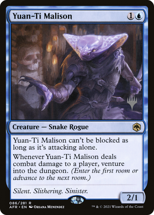 Yuan-Ti Malison (PAFR-86P) - Adventures in the Forgotten Realms Promos Foil - Premium MTG Single from Wizards of the Coast - Just $0.14! Shop now at Game Crave Tournament Store