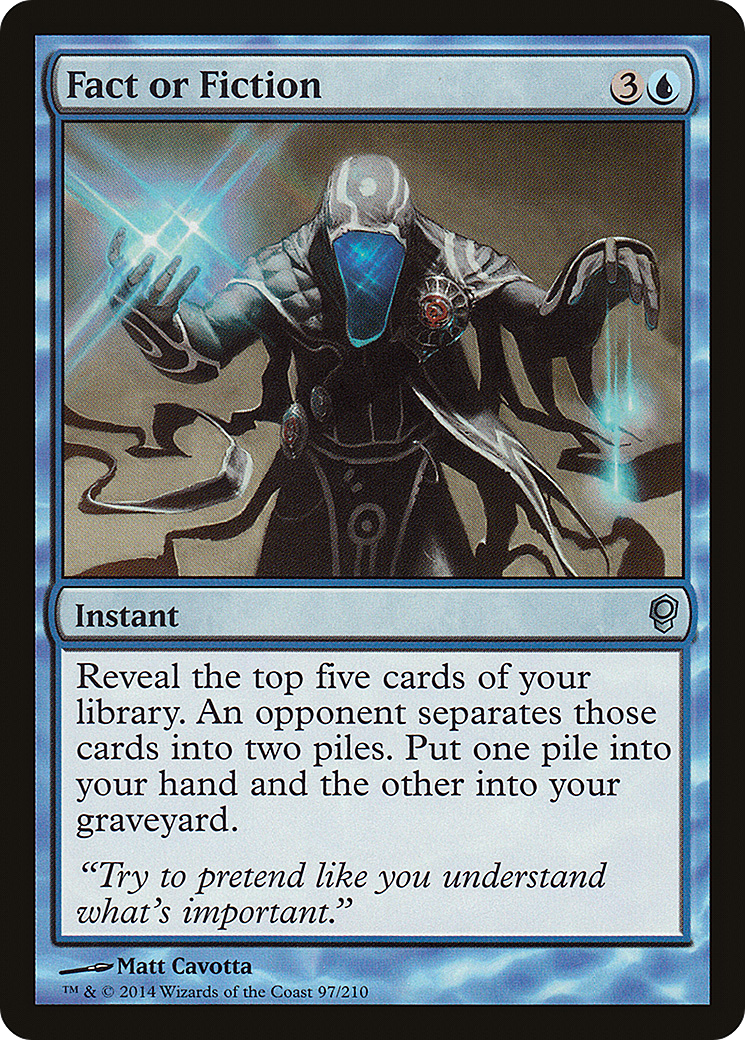 Fact or Fiction (CNS-097) - Conspiracy Foil - Premium MTG Single from Wizards of the Coast - Just $0.19! Shop now at Game Crave Tournament Store