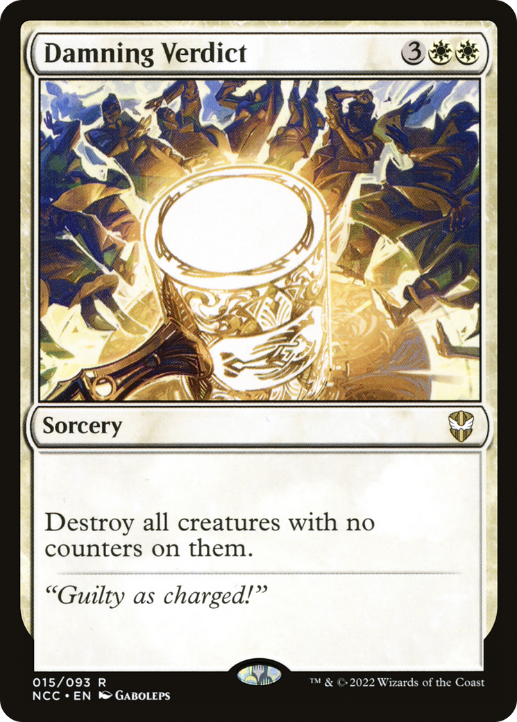 Damning Verdict (NCC-015) - New Capenna Commander - Premium MTG Single from Wizards of the Coast - Just $4.32! Shop now at Game Crave Tournament Store