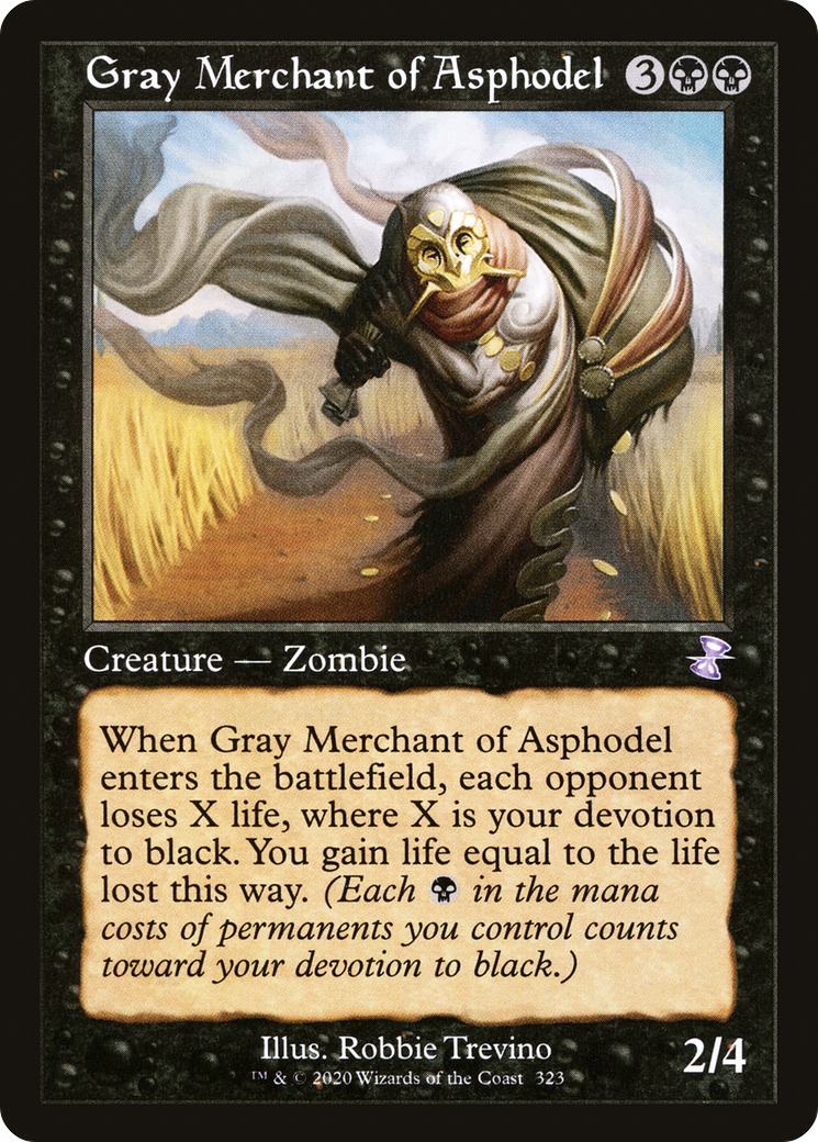 Gray Merchant of Asphodel (TSR-323) - Time Spiral Remastered - Premium MTG Single from Wizards of the Coast - Just $1.57! Shop now at Game Crave Tournament Store