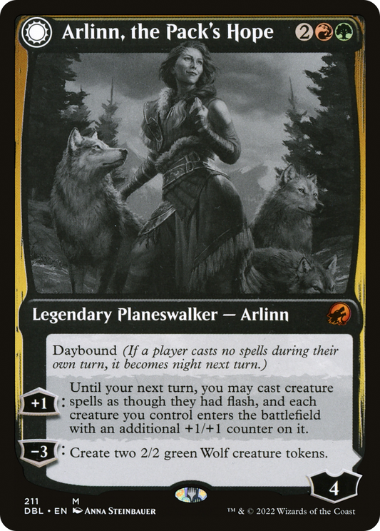 Arlinn, the Pack's Hope // Arlinn, the Moon's Fury (DBL-211) - Innistrad: Double Feature: (Double Faced Transform) - Premium MTG Single from Wizards of the Coast - Just $1.14! Shop now at Game Crave Tournament Store