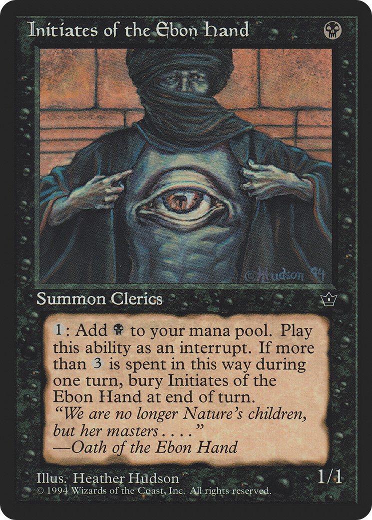 Initiates of the Ebon Hand (FEM-39A) - Fallen Empires - Premium MTG Single from Wizards of the Coast - Just $0.08! Shop now at Game Crave Tournament Store