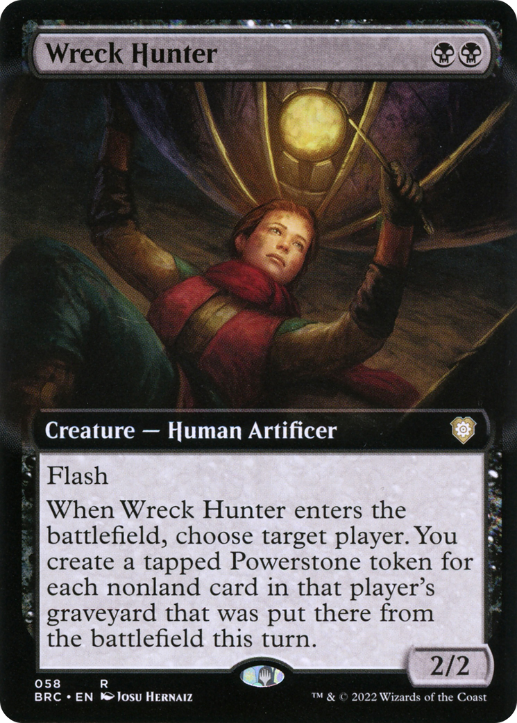 Wreck Hunter (BRC-058) - The Brothers' War Commander: (Extended Art) - Premium MTG Single from Wizards of the Coast - Just $0.25! Shop now at Game Crave Tournament Store