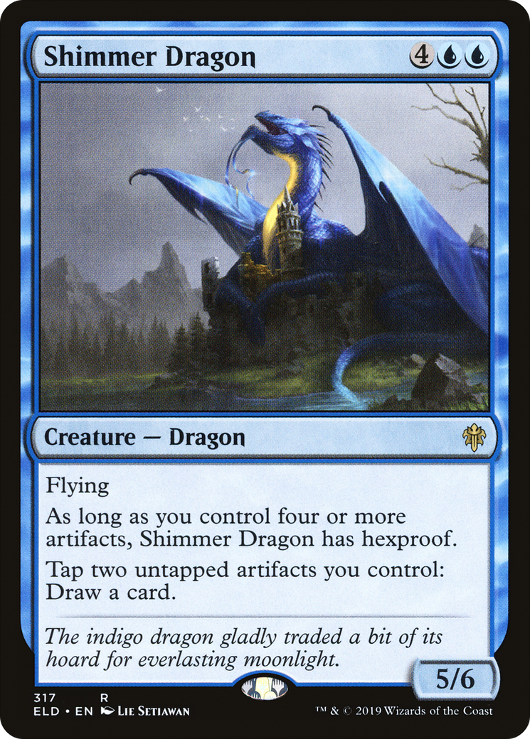 Shimmer Dragon (ELD-317) - Throne of Eldraine - Premium MTG Single from Wizards of the Coast - Just $0.08! Shop now at Game Crave Tournament Store