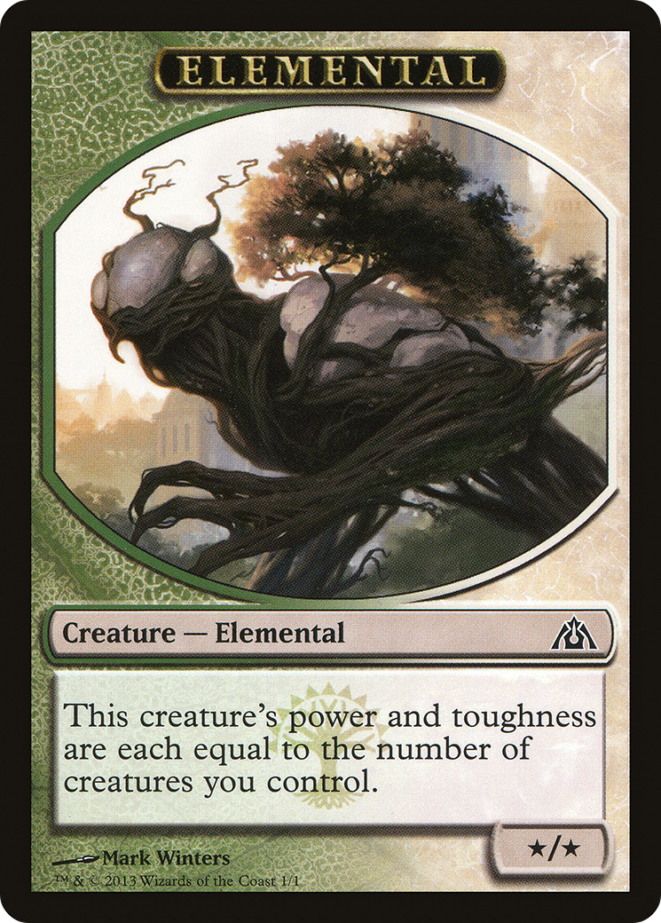 Elemental (TDGM-001) - Dragon's Maze Tokens - Premium MTG Single from Wizards of the Coast - Just $0.22! Shop now at Game Crave Tournament Store