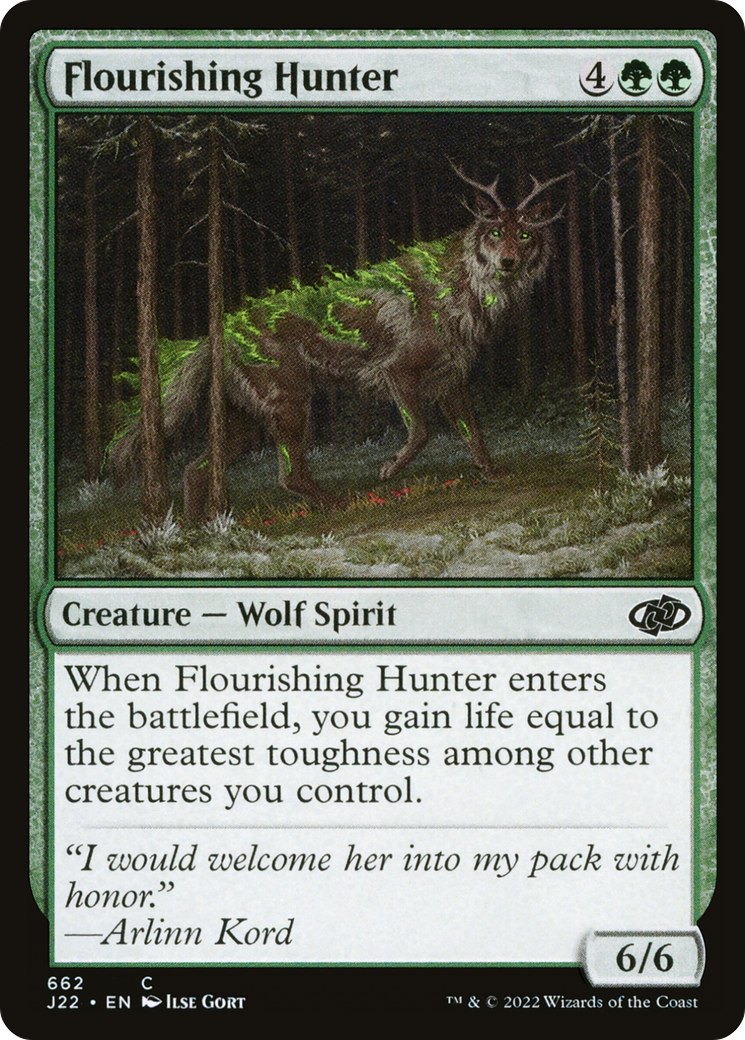 Flourishing Hunter (J22-662) - Jumpstart 2022 - Premium MTG Single from Wizards of the Coast - Just $0.25! Shop now at Game Crave Tournament Store