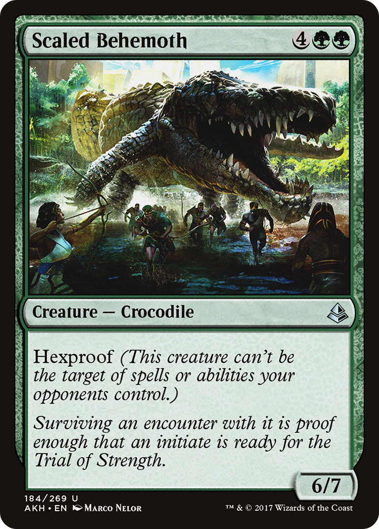 Scaled Behemoth (AKH-184) - Amonkhet - Premium MTG Single from Wizards of the Coast - Just $0.08! Shop now at Game Crave Tournament Store