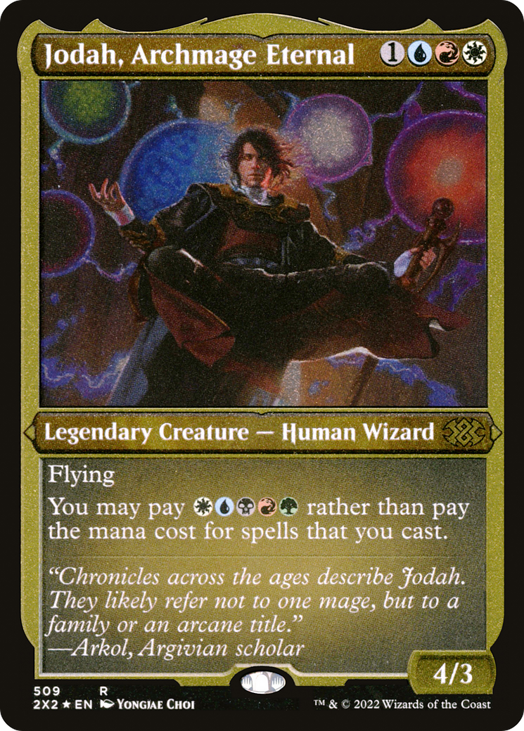 Jodah, Archmage Eternal (2X2-509) - Double Masters 2022 Etched Foil - Premium MTG Single from Wizards of the Coast - Just $9.01! Shop now at Game Crave Tournament Store
