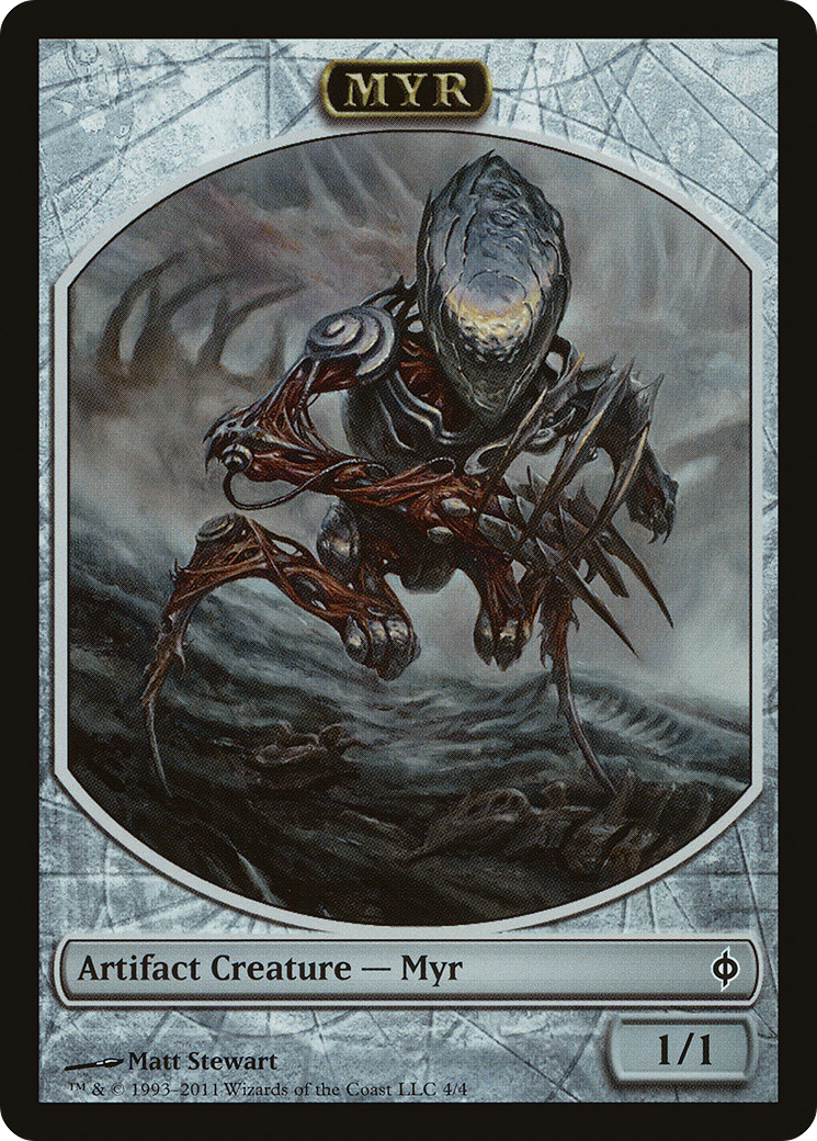 Myr (TNPH-004) - New Phyrexia Tokens - Premium MTG Single from Wizards of the Coast - Just $0.30! Shop now at Game Crave Tournament Store
