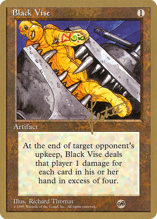 Black Vise (PTC-BL299SB) - Pro Tour Collector Set - Premium MTG Single from Wizards of the Coast - Just $9.78! Shop now at Game Crave Tournament Store